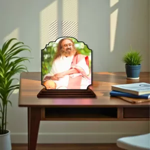 Car Dashboard/Table Top Sri Sri Ravi Shankar Wooden Rectangle Photo Stand 3x4 Inches, Compact & Stylish Spiritual Display For Car, Home & Office (Pack Of 1) (F22455) Car Dashboard/Table Top Sri Sri Ravi Shankar Wooden Rectangle Photo Stand 3x4 Inches, Compact & Stylish Spiritual Display For Car, Home & Office (Pack Of 1) (F22455)