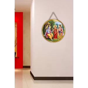 Lord Rama Sita Lakshmana 12x12 Inch Round Religious Photo Frame | Spiritual Wall Decor For Home Temple, Pooja Room & Office | Divine Wall Art Picture For Worship, Meditation & Gift (F13067) Lord Rama Sita Lakshmana 12x12 Inch Round Religious Photo Frame | Spiritual Wall Decor For Home Temple, Pooja Room & Office | Divine Wall Art Picture For Worship, Meditation & Gift (F13067)