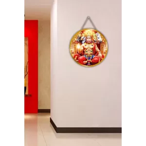 Lord Hanuman 12x12 Inch Round Religious Photo Frame | Spiritual Wall Decor For Home Temple, Pooja Room & Office | Divine Wall Art Picture For Worship, Meditation & Gift (F13071) Lord Hanuman 12x12 Inch Round Religious Photo Frame | Spiritual Wall Decor For Home Temple, Pooja Room & Office | Divine Wall Art Picture For Worship, Meditation & Gift (F13071)