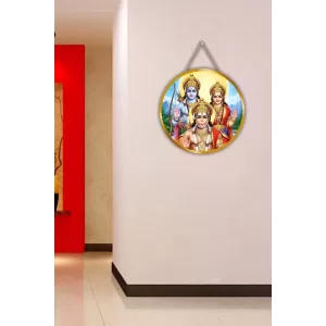 Lord Rama Sita And Hanuman 12x12 Inch Round Religious Photo Frame | Spiritual Wall Decor For Home Temple, Pooja Room & Office | Divine Wall Art Picture For Worship, Meditation & Gift (F13072) Lord Rama Sita And Hanuman 12x12 Inch Round Religious Photo Frame | Spiritual Wall Decor For Home Temple, Pooja Room & Office | Divine Wall Art Picture For Worship, Meditation & Gift (F13072)