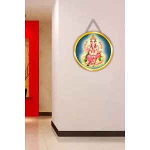 Lord Ganesha 12x12 Inch Round Religious Photo Frame | Spiritual Wall Decor For Home Temple, Pooja Room & Office | Divine Wall Art Picture For Worship, Meditation & Gift (F13087) Lord Ganesha 12x12 Inch Round Religious Photo Frame | Spiritual Wall Decor For Home Temple, Pooja Room & Office | Divine Wall Art Picture For Worship, Meditation & Gift (F13087)