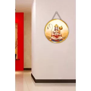 Lord Hanuman 12x12 Inch Round Religious Photo Frame | Spiritual Wall Decor For Home Temple, Pooja Room & Office | Divine Wall Art Picture For Worship, Meditation & Gift (F13102) Lord Hanuman 12x12 Inch Round Religious Photo Frame | Spiritual Wall Decor For Home Temple, Pooja Room & Office | Divine Wall Art Picture For Worship, Meditation & Gift (F13102)