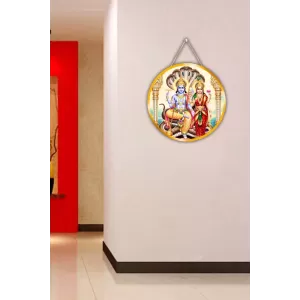 Lord Vishnu Lakshmi 12x12 Inch Round Religious Photo Frame | Spiritual Wall Decor For Home Temple, Pooja Room & Office | Divine Wall Art Picture For Worship, Meditation & Gift (F13138) Lord Vishnu Lakshmi 12x12 Inch Round Religious Photo Frame | Spiritual Wall Decor For Home Temple, Pooja Room & Office | Divine Wall Art Picture For Worship, Meditation & Gift (F13138)
