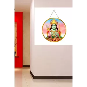 Lord Rama 12x12 Inch Round Religious Photo Frame | Spiritual Wall Decor For Home Temple, Pooja Room & Office | Divine Wall Art Picture For Worship, Meditation & Gift (F13175) Lord Rama 12x12 Inch Round Religious Photo Frame | Spiritual Wall Decor For Home Temple, Pooja Room & Office | Divine Wall Art Picture For Worship, Meditation & Gift (F13175)