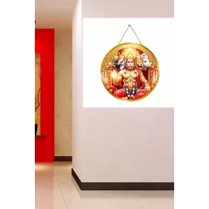 Lord Hanuman 12x12 Inch Round Religious Photo Frame | Spiritual Wall Decor For Home Temple, Pooja Room & Office | Divine Wall Art Picture For Worship, Meditation & Gift (F13188) Lord Hanuman 12x12 Inch Round Religious Photo Frame | Spiritual Wall Decor For Home Temple, Pooja Room & Office | Divine Wall Art Picture For Worship, Meditation & Gift (F13188)