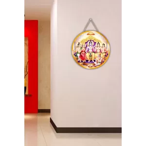 Lord Rama Sita Parivar 12x12 Inch Round Religious Photo Frame | Spiritual Wall Decor For Home Temple, Pooja Room & Office | Divine Wall Art Picture For Worship, Meditation & Gift (F13241) Lord Rama Sita Parivar 12x12 Inch Round Religious Photo Frame | Spiritual Wall Decor For Home Temple, Pooja Room & Office | Divine Wall Art Picture For Worship, Meditation & Gift (F13241)
