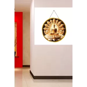 Lord Buddha 12x12 Inch Round Religious Photo Frame | Spiritual Wall Decor For Home Temple, Pooja Room & Office | Divine Wall Art Picture For Worship, Meditation & Gift (F13246) Lord Buddha 12x12 Inch Round Religious Photo Frame | Spiritual Wall Decor For Home Temple, Pooja Room & Office | Divine Wall Art Picture For Worship, Meditation & Gift (F13246)