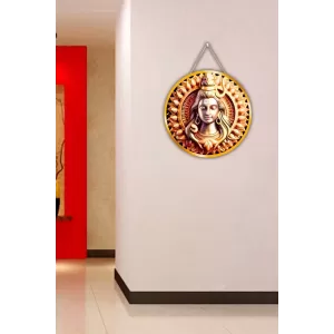 Lord Shiva 12x12 Inch Round Religious Photo Frame | Spiritual Wall Decor For Home Temple, Pooja Room & Office | Divine Wall Art Picture For Worship, Meditation & Gift (F13286) Lord Shiva 12x12 Inch Round Religious Photo Frame | Spiritual Wall Decor For Home Temple, Pooja Room & Office | Divine Wall Art Picture For Worship, Meditation & Gift (F13286)