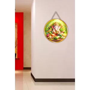 Lord Ganesha 12x12 Inch Round Religious Photo Frame | Spiritual Wall Decor For Home Temple, Pooja Room & Office | Divine Wall Art Picture For Worship, Meditation & Gift (F13292) Lord Ganesha 12x12 Inch Round Religious Photo Frame | Spiritual Wall Decor For Home Temple, Pooja Room & Office | Divine Wall Art Picture For Worship, Meditation & Gift (F13292)