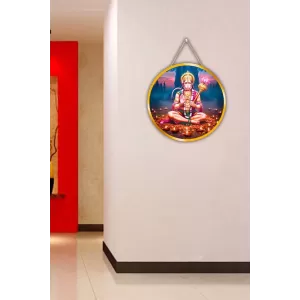 Lord Hanuman 12x12 Inch Round Religious Photo Frame | Spiritual Wall Decor For Home Temple, Pooja Room & Office | Divine Wall Art Picture For Worship, Meditation & Gift (F13325) Lord Hanuman 12x12 Inch Round Religious Photo Frame | Spiritual Wall Decor For Home Temple, Pooja Room & Office | Divine Wall Art Picture For Worship, Meditation & Gift (F13325)