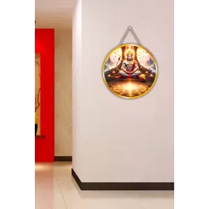 Lord Hanuman 12x12 Inch Round Religious Photo Frame | Spiritual Wall Decor For Home Temple, Pooja Room & Office | Divine Wall Art Picture For Worship, Meditation & Gift (F13326) Lord Hanuman 12x12 Inch Round Religious Photo Frame | Spiritual Wall Decor For Home Temple, Pooja Room & Office | Divine Wall Art Picture For Worship, Meditation & Gift (F13326)