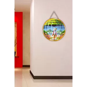 Lord Krishna 12x12 Inch Round Religious Photo Frame | Spiritual Wall Decor For Home Temple, Pooja Room & Office | Divine Wall Art Picture For Worship, Meditation & Gift (F13363) Lord Krishna 12x12 Inch Round Religious Photo Frame | Spiritual Wall Decor For Home Temple, Pooja Room & Office | Divine Wall Art Picture For Worship, Meditation & Gift (F13363)