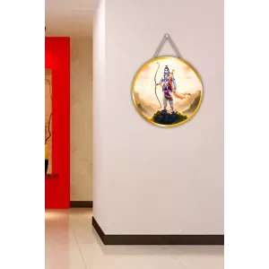 Lord Rama 12x12 Inch Round Religious Photo Frame | Spiritual Wall Decor For Home Temple, Pooja Room & Office | Divine Wall Art Picture For Worship, Meditation & Gift (F13366) Lord Rama 12x12 Inch Round Religious Photo Frame | Spiritual Wall Decor For Home Temple, Pooja Room & Office | Divine Wall Art Picture For Worship, Meditation & Gift (F13366)