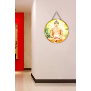 Serene Buddha 12x12 Inch Round Religious Photo Frame | Spiritual Wall Decor For Home Temple, Pooja Room & Office | Divine Wall Art Picture For Worship, Meditation & Gift (F13374) Serene Buddha 12x12 Inch Round Religious Photo Frame | Spiritual Wall Decor For Home Temple, Pooja Room & Office | Divine Wall Art Picture For Worship, Meditation & Gift (F13374)