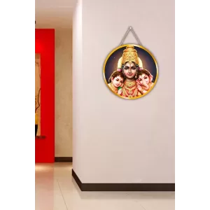 Parvathi With Ganesha And Karthikeya 12x12 Inch Round Religious Photo Frame | Spiritual Wall Decor For Home Temple, Pooja Room & Office | Divine Wall Art Picture For Worship, Meditation & Gift (F13397) Parvathi With Ganesha And Karthikeya 12x12 Inch Round Religious Photo Frame | Spiritual Wall Decor For Home Temple, Pooja Room & Office | Divine Wall Art Picture For Worship, Meditation & Gift (F13397)