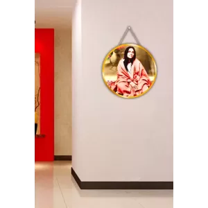 Anandamayi Maa 12x12 Inch Round Religious Photo Frame | Spiritual Wall Decor For Home Temple, Pooja Room & Office | Divine Wall Art Picture For Worship, Meditation & Gift (F13403) Anandamayi Maa 12x12 Inch Round Religious Photo Frame | Spiritual Wall Decor For Home Temple, Pooja Room & Office | Divine Wall Art Picture For Worship, Meditation & Gift (F13403)