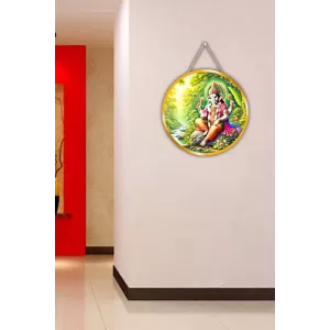 Lord Ganesha 12x12 Inch Round Religious Photo Frame | Spiritual Wall Decor For Home Temple, Pooja Room & Office | Divine Wall Art Picture For Worship, Meditation & Gift (F13425) Lord Ganesha 12x12 Inch Round Religious Photo Frame | Spiritual Wall Decor For Home Temple, Pooja Room & Office | Divine Wall Art Picture For Worship, Meditation & Gift (F13425)