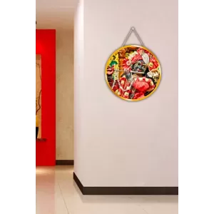 Lord Krishna 12x12 Inch Round Religious Photo Frame | Spiritual Wall Decor For Home Temple, Pooja Room & Office | Divine Wall Art Picture For Worship, Meditation & Gift (F13465) Lord Krishna 12x12 Inch Round Religious Photo Frame | Spiritual Wall Decor For Home Temple, Pooja Room & Office | Divine Wall Art Picture For Worship, Meditation & Gift (F13465)