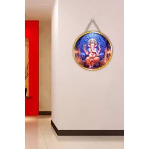 Lord Ganesha 12x12 Inch Round Religious Photo Frame | Spiritual Wall Decor For Home Temple, Pooja Room & Office | Divine Wall Art Picture For Worship, Meditation & Gift (F13493) Lord Ganesha 12x12 Inch Round Religious Photo Frame | Spiritual Wall Decor For Home Temple, Pooja Room & Office | Divine Wall Art Picture For Worship, Meditation & Gift (F13493)