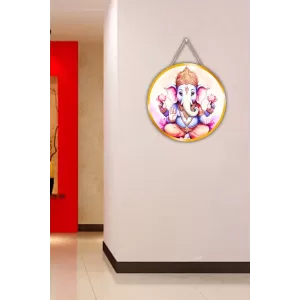 Lord Ganesha 12x12 Inch Round Religious Photo Frame | Spiritual Wall Decor For Home Temple, Pooja Room & Office | Divine Wall Art Picture For Worship, Meditation & Gift (F13511) Lord Ganesha 12x12 Inch Round Religious Photo Frame | Spiritual Wall Decor For Home Temple, Pooja Room & Office | Divine Wall Art Picture For Worship, Meditation & Gift (F13511)