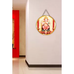Lord Ganesha 12x12 Inch Round Religious Photo Frame | Spiritual Wall Decor For Home Temple, Pooja Room & Office | Divine Wall Art Picture For Worship, Meditation & Gift (F13518) Lord Ganesha 12x12 Inch Round Religious Photo Frame | Spiritual Wall Decor For Home Temple, Pooja Room & Office | Divine Wall Art Picture For Worship, Meditation & Gift (F13518)