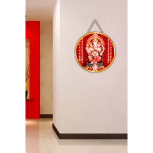 Lord Ganesha 12x12 Inch Round Religious Photo Frame | Spiritual Wall Decor For Home Temple, Pooja Room & Office | Divine Wall Art Picture For Worship, Meditation & Gift (F13519) Lord Ganesha 12x12 Inch Round Religious Photo Frame | Spiritual Wall Decor For Home Temple, Pooja Room & Office | Divine Wall Art Picture For Worship, Meditation & Gift (F13519)