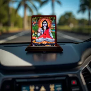 Car Desk/Table Top Gorakhnath Ji Wooden Photo Stand 3x4 Inches, Compact & Stylish Spiritual Display For Car, Home & Office (Pack Of 1) (F14134) Car Desk/Table Top Gorakhnath Ji Wooden Photo Stand 3x4 Inches, Compact & Stylish Spiritual Display For Car, Home & Office (Pack Of 1) (F14134)