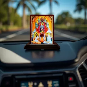 Car Desk/Table Top Goddess Maa Kali Wooden Photo Stand 3x4 Inches, Compact & Stylish Spiritual Display For Car, Home & Office (Pack Of 1) (F14177) Car Desk/Table Top Goddess Maa Kali Wooden Photo Stand 3x4 Inches, Compact & Stylish Spiritual Display For Car, Home & Office (Pack Of 1) (F14177)
