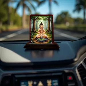 Car Desk/Table Top Swamiye Saranam Ayyappa Wooden Photo Stand 3x4 Inches, Compact & Stylish Spiritual Display For Car, Home & Office (Pack Of 1) (F14215) Car Desk/Table Top Swamiye Saranam Ayyappa Wooden Photo Stand 3x4 Inches, Compact & Stylish Spiritual Display For Car, Home & Office (Pack Of 1) (F14215)