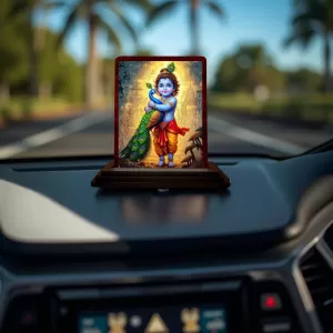 Car Desk/Table Top Lord Karthikeya Wooden Photo Stand 3x4 Inches, Compact & Stylish Spiritual Display For Car, Home & Office (Pack Of 1) (F14250) Car Desk/Table Top Lord Karthikeya Wooden Photo Stand 3x4 Inches, Compact & Stylish Spiritual Display For Car, Home & Office (Pack Of 1) (F14250)