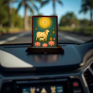 Car Desk/Table Top Go Matha Wooden Photo Stand 3x4 Inches, Compact & Stylish Spiritual Display For Car, Home & Office (Pack Of 1) (F14268) Car Desk/Table Top Go Matha Wooden Photo Stand 3x4 Inches, Compact & Stylish Spiritual Display For Car, Home & Office (Pack Of 1) (F14268)
