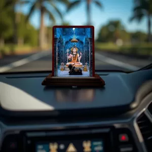 Car Desk/Table Top Lord Shiva Wooden Photo Stand 3x4 Inches, Compact & Stylish Spiritual Display For Car, Home & Office (Pack Of 1) (F14313) Car Desk/Table Top Lord Shiva Wooden Photo Stand 3x4 Inches, Compact & Stylish Spiritual Display For Car, Home & Office (Pack Of 1) (F14313)