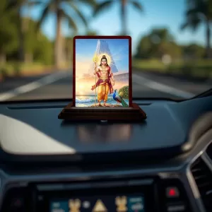 Car Desk/Table Top Lord Karthikeya Wooden Photo Stand 3x4 Inches, Compact & Stylish Spiritual Display For Car, Home & Office (Pack Of 1) (F14333) Car Desk/Table Top Lord Karthikeya Wooden Photo Stand 3x4 Inches, Compact & Stylish Spiritual Display For Car, Home & Office (Pack Of 1) (F14333)
