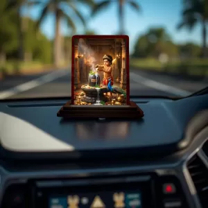 Car Desk/Table Top Lord Karthikeya With Shivalingam Wooden Photo Stand 3x4 Inches, Compact & Stylish Spiritual Display For Car, Home & Office (Pack Of 1) (F14335) Car Desk/Table Top Lord Karthikeya With Shivalingam Wooden Photo Stand 3x4 Inches, Compact & Stylish Spiritual Display For Car, Home & Office (Pack Of 1) (F14335)