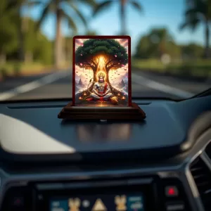 Car Desk/Table Top Lord Hanuman Wooden Photo Stand 3x4 Inches, Compact & Stylish Spiritual Display For Car, Home & Office (Pack Of 1) (F14345) Car Desk/Table Top Lord Hanuman Wooden Photo Stand 3x4 Inches, Compact & Stylish Spiritual Display For Car, Home & Office (Pack Of 1) (F14345)