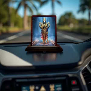 Car Desk/Table Top Lord Balaji Wooden Photo Stand 3x4 Inches, Compact & Stylish Spiritual Display For Car, Home & Office (Pack Of 1) (F14356) Car Desk/Table Top Lord Balaji Wooden Photo Stand 3x4 Inches, Compact & Stylish Spiritual Display For Car, Home & Office (Pack Of 1) (F14356)