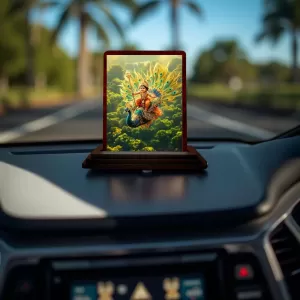 Car Desk/Table Top Lord Murugan Wooden Photo Stand 3x4 Inches, Compact & Stylish Spiritual Display For Car, Home & Office (Pack Of 1) (F14364) Car Desk/Table Top Lord Murugan Wooden Photo Stand 3x4 Inches, Compact & Stylish Spiritual Display For Car, Home & Office (Pack Of 1) (F14364)