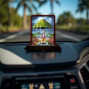 Car Desk/Table Top Lord Krishna Wooden Photo Stand 3x4 Inches, Compact & Stylish Spiritual Display For Car, Home & Office (Pack Of 1) (F14401) Car Desk/Table Top Lord Krishna Wooden Photo Stand 3x4 Inches, Compact & Stylish Spiritual Display For Car, Home & Office (Pack Of 1) (F14401)