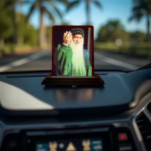 Car Desk/Table Top Osho Wooden Photo Stand 3x4 Inches, Compact & Stylish Spiritual Display For Car, Home & Office (Pack Of 1) (F14439) Car Desk/Table Top Osho Wooden Photo Stand 3x4 Inches, Compact & Stylish Spiritual Display For Car, Home & Office (Pack Of 1) (F14439)