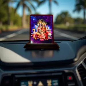 Car Desk/Table Top Lord Vishnu Lakshmi Wooden Photo Stand 3x4 Inches, Compact & Stylish Spiritual Display For Car, Home & Office (Pack Of 1) (F14441) Car Desk/Table Top Lord Vishnu Lakshmi Wooden Photo Stand 3x4 Inches, Compact & Stylish Spiritual Display For Car, Home & Office (Pack Of 1) (F14441)
