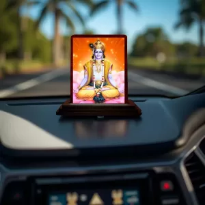 Car Desk/Table Top Lord Rama Wooden Photo Stand 3x4 Inches, Compact & Stylish Spiritual Display For Car, Home & Office (Pack Of 1) (F14444) Car Desk/Table Top Lord Rama Wooden Photo Stand 3x4 Inches, Compact & Stylish Spiritual Display For Car, Home & Office (Pack Of 1) (F14444)