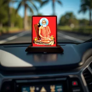 Car Desk/Table Top Baba Lokenath Brahmachari Wooden Photo Stand 3x4 Inches, Compact & Stylish Spiritual Display For Car, Home & Office (Pack Of 1) (F14488) Car Desk/Table Top Baba Lokenath Brahmachari Wooden Photo Stand 3x4 Inches, Compact & Stylish Spiritual Display For Car, Home & Office (Pack Of 1) (F14488)