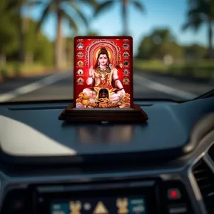 Car Desk/Table Top Lord Shiva Wooden Photo Stand 3x4 Inches, Compact & Stylish Spiritual Display For Car, Home & Office (Pack Of 1) (F14533) Car Desk/Table Top Lord Shiva Wooden Photo Stand 3x4 Inches, Compact & Stylish Spiritual Display For Car, Home & Office (Pack Of 1) (F14533)