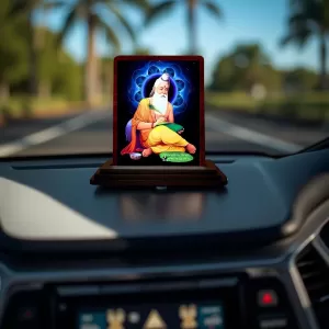 Car Desk/Table Top Vyasa Maharshi Wooden Photo Stand 3x4 Inches, Compact & Stylish Spiritual Display For Car, Home & Office (Pack Of 1) (F14551) Car Desk/Table Top Vyasa Maharshi Wooden Photo Stand 3x4 Inches, Compact & Stylish Spiritual Display For Car, Home & Office (Pack Of 1) (F14551)