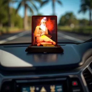 Car Desk/Table Top Vyasa Maharshi Wooden Photo Stand 3x4 Inches, Compact & Stylish Spiritual Display For Car, Home & Office (Pack Of 1) (F14552) Car Desk/Table Top Vyasa Maharshi Wooden Photo Stand 3x4 Inches, Compact & Stylish Spiritual Display For Car, Home & Office (Pack Of 1) (F14552)
