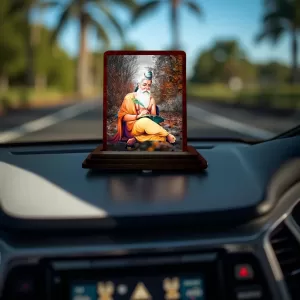 Car Desk/Table Top Vyasa Maharshi Wooden Photo Stand 3x4 Inches, Compact & Stylish Spiritual Display For Car, Home & Office (Pack Of 1) (F14569) Car Desk/Table Top Vyasa Maharshi Wooden Photo Stand 3x4 Inches, Compact & Stylish Spiritual Display For Car, Home & Office (Pack Of 1) (F14569)