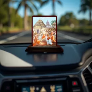 Car Desk/Table Top Lord Chaitanya Mahaprabhu Wooden Photo Stand 3x4 Inches, Compact & Stylish Spiritual Display For Car, Home & Office (Pack Of 1) (F14585) Car Desk/Table Top Lord Chaitanya Mahaprabhu Wooden Photo Stand 3x4 Inches, Compact & Stylish Spiritual Display For Car, Home & Office (Pack Of 1) (F14585)