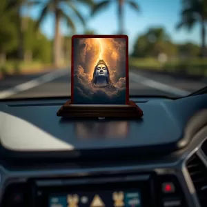 Car Desk/Table Top Lord Shiva Wooden Photo Stand 3x4 Inches, Compact & Stylish Spiritual Display For Car, Home & Office (Pack Of 1) (F14624) Car Desk/Table Top Lord Shiva Wooden Photo Stand 3x4 Inches, Compact & Stylish Spiritual Display For Car, Home & Office (Pack Of 1) (F14624)