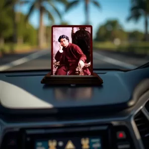 Car Desk/Table Top Swami Vivekananda Wooden Photo Stand 3x4 Inches, Compact & Stylish Spiritual Display For Car, Home & Office (Pack Of 1) (F14629) Car Desk/Table Top Swami Vivekananda Wooden Photo Stand 3x4 Inches, Compact & Stylish Spiritual Display For Car, Home & Office (Pack Of 1) (F14629)