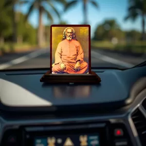 Car Desk/Table Top Swami Sri Yukteswar Giri Wooden Photo Stand 3x4 Inches, Compact & Stylish Spiritual Display For Car, Home & Office (Pack Of 1) (F14635) Car Desk/Table Top Swami Sri Yukteswar Giri Wooden Photo Stand 3x4 Inches, Compact & Stylish Spiritual Display For Car, Home & Office (Pack Of 1) (F14635)
